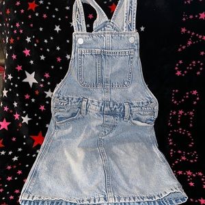 Denim overall dress worn once, excellent condition